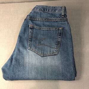 Vintage Zena Button Up Cuffed Crop Jeans Size 8‎ Cut 6095-1018